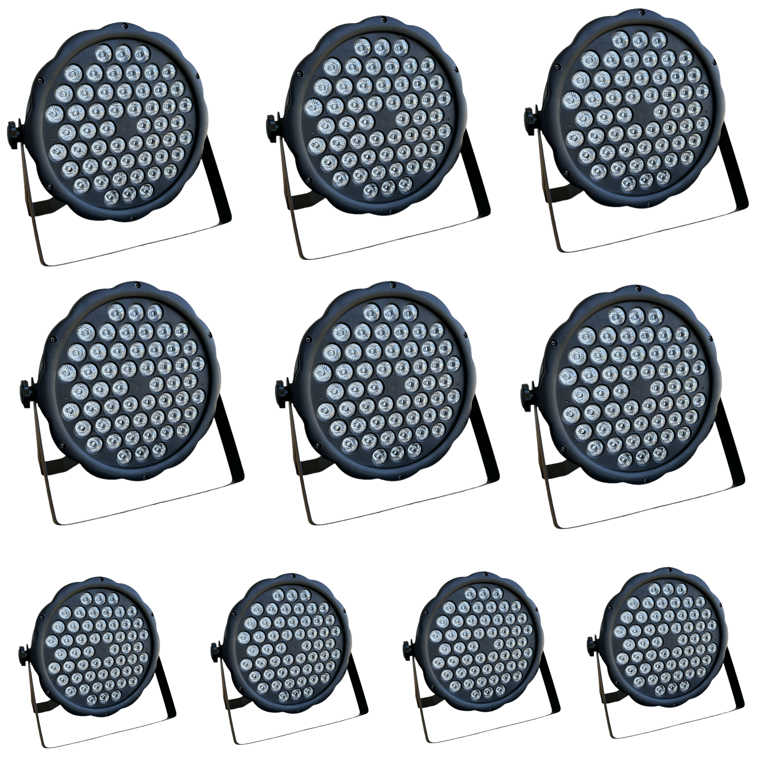 KIT 10 UNIDADES FOCO PAR 54X1 (TRI-LED) AUDIOLIGHTPRO