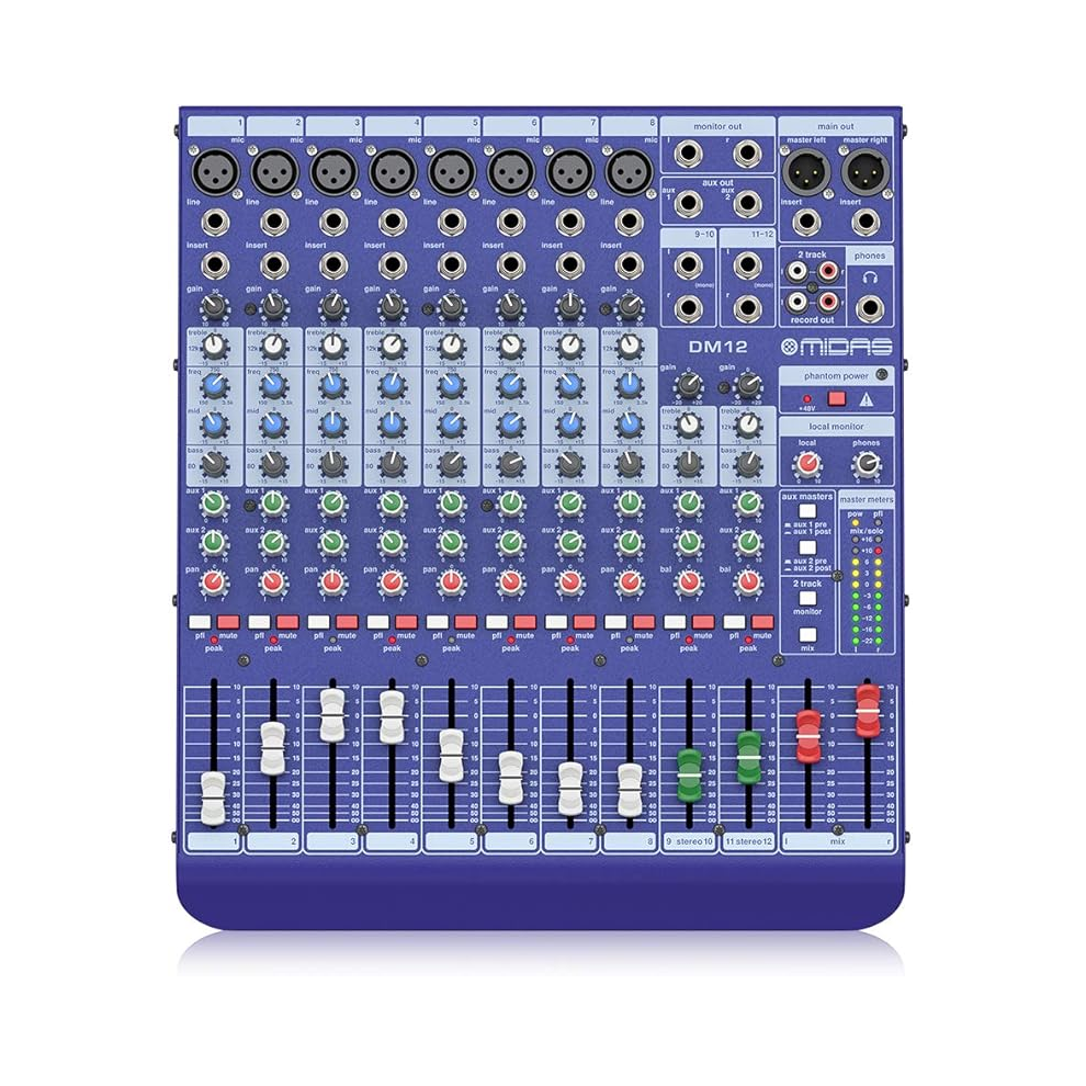 CONSOLA Mezclador analógico midas dm12
