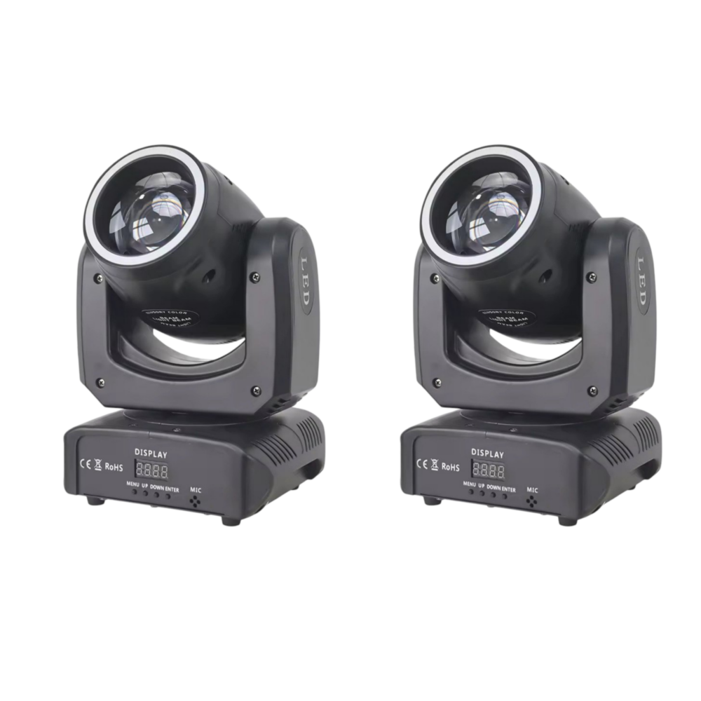 Kit 2 Cabeza movil 100W Beam + anillo de luz RGB AUDIOLIGHTPRO nuevo modelo