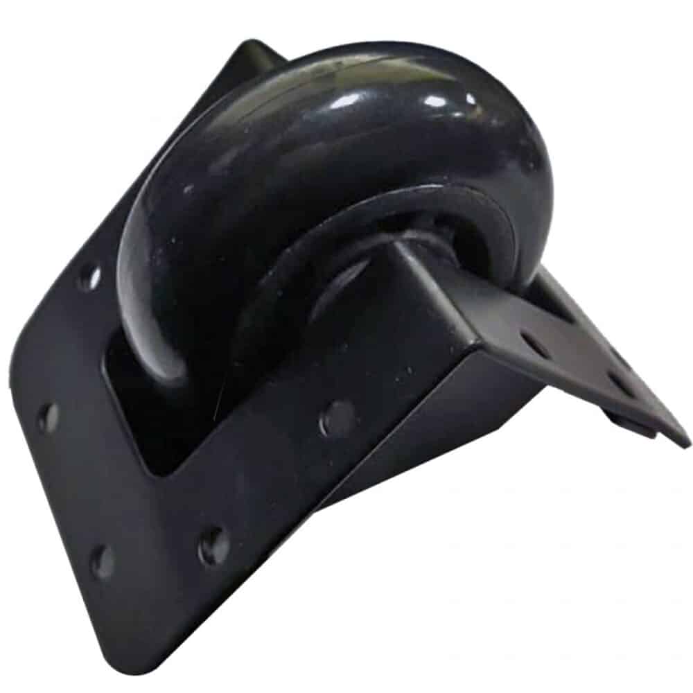 Rueda para cases embutida negra