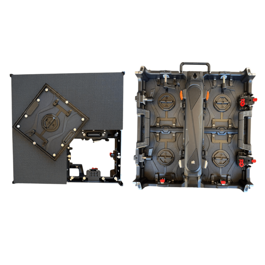 NUEVO PRODUCTO KIT DE AMPLIACION PANTALLA 2 METROS CON CASE LED 50X50 3.91 ip65 DOBLE POSICION RECTA Y SEMI CURVA NOVASTAR AUDIOLIGHTPRO OUTDOOR