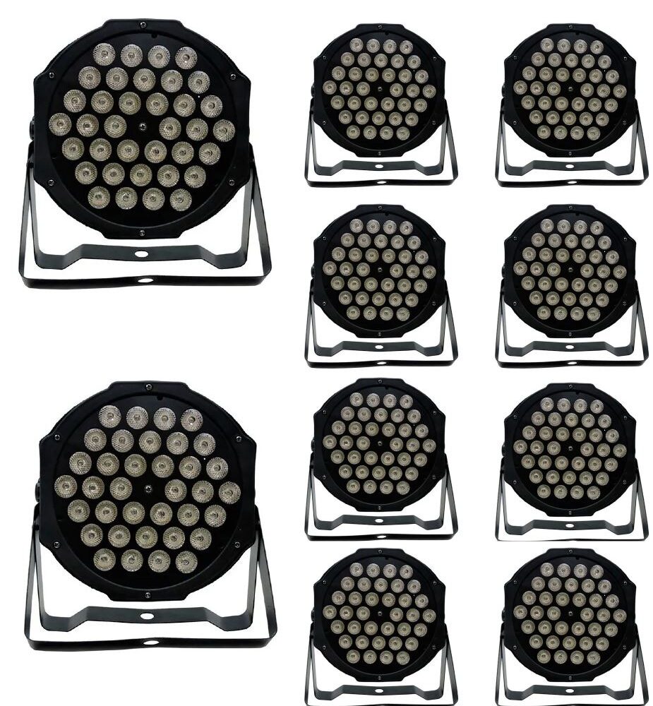 KIT 10 Unidades Focos Par Led 36 X 1 Watts