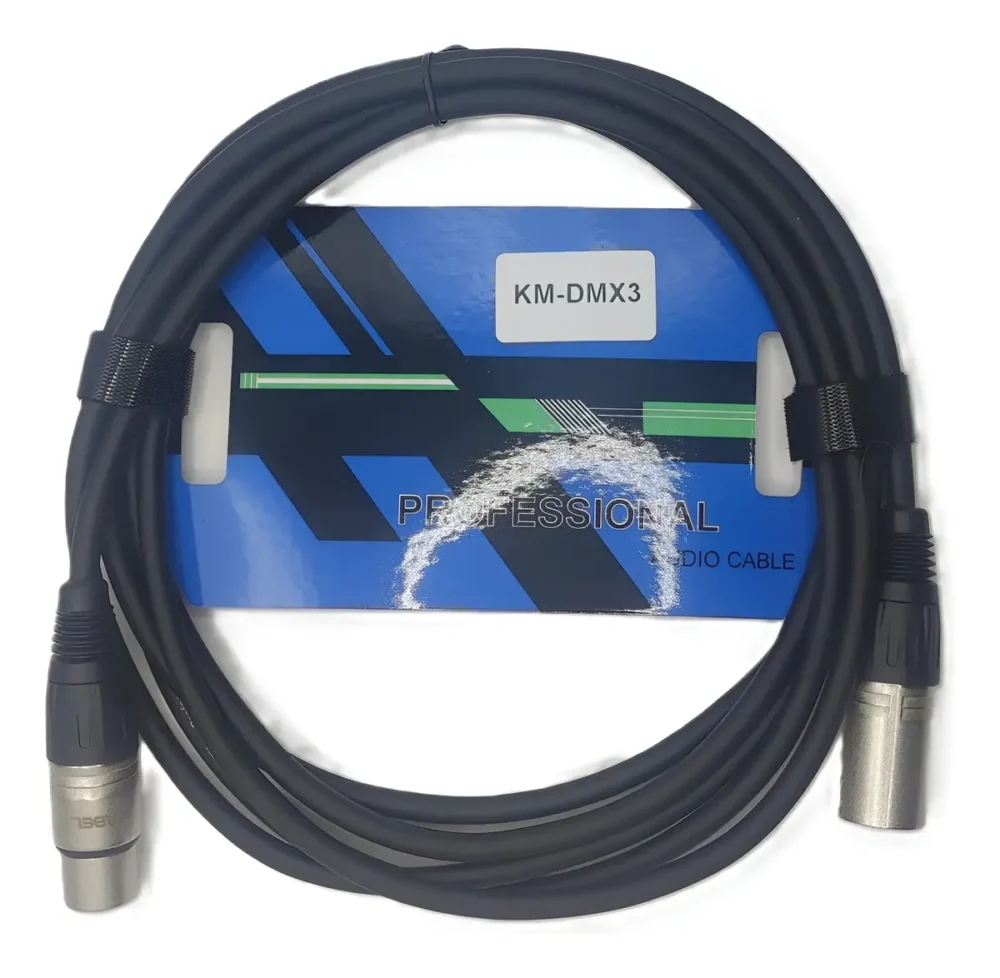 Cable Dmx Profesional De 3 Metro Kabel